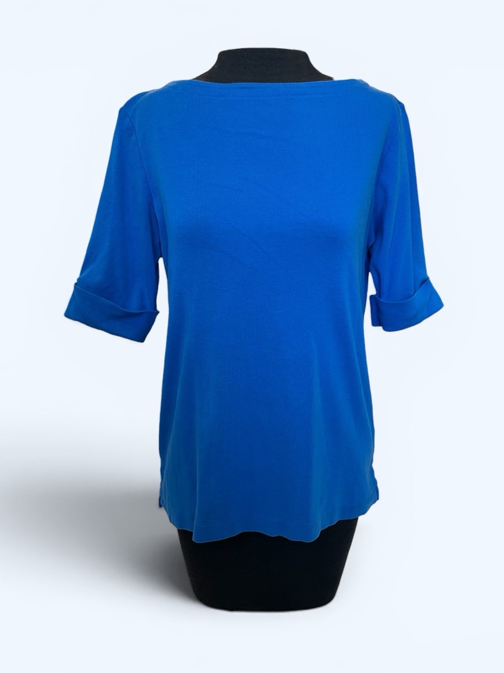 Karen Scott Women’s Short Sleeved Blue Top